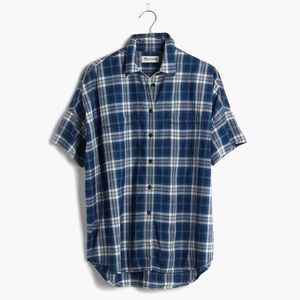 Madewell Courier Shirt, Blue Plaid